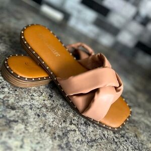 Olivia Miller Women's Selysette Criss-Cross Sandal